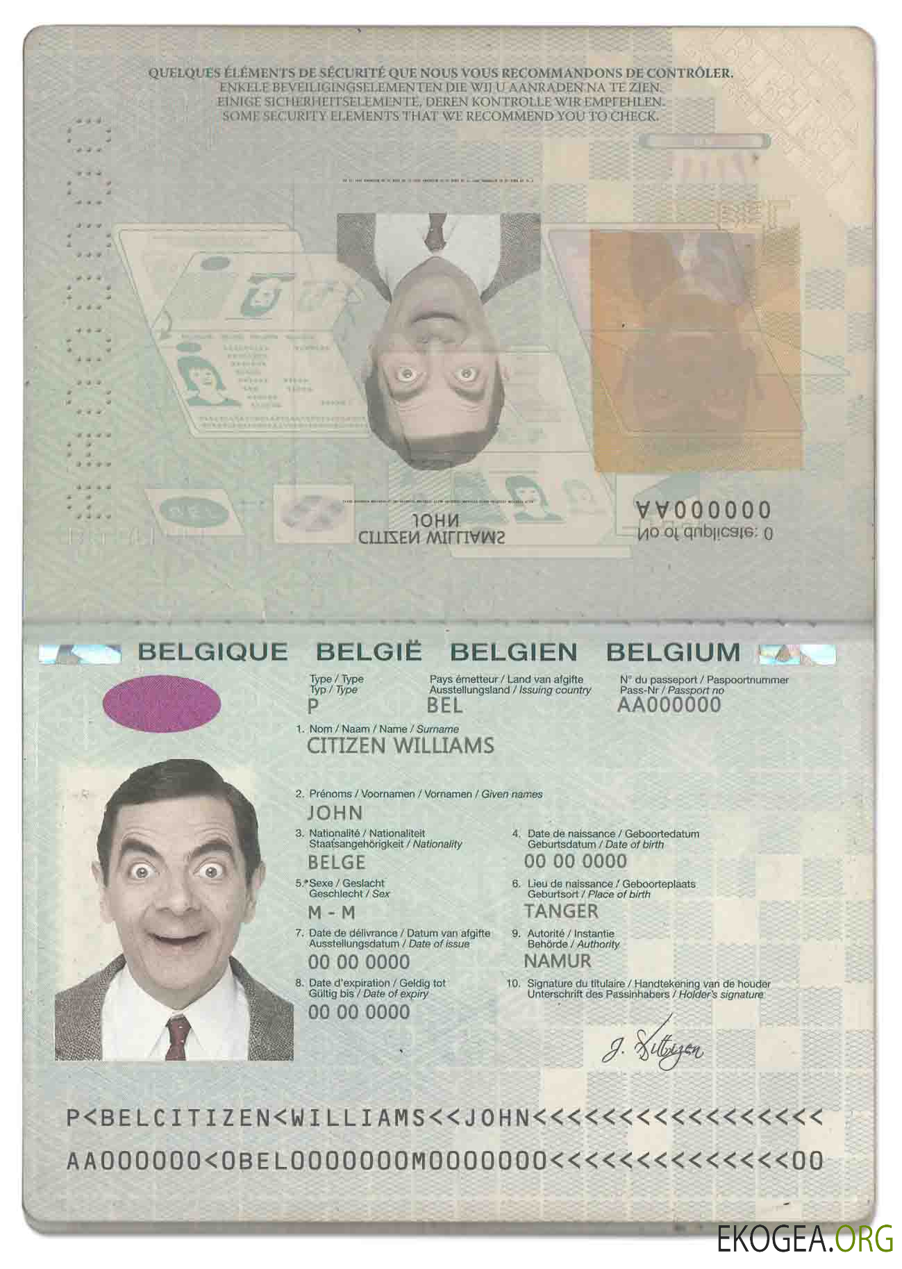 Passeport belge (2014 2017)